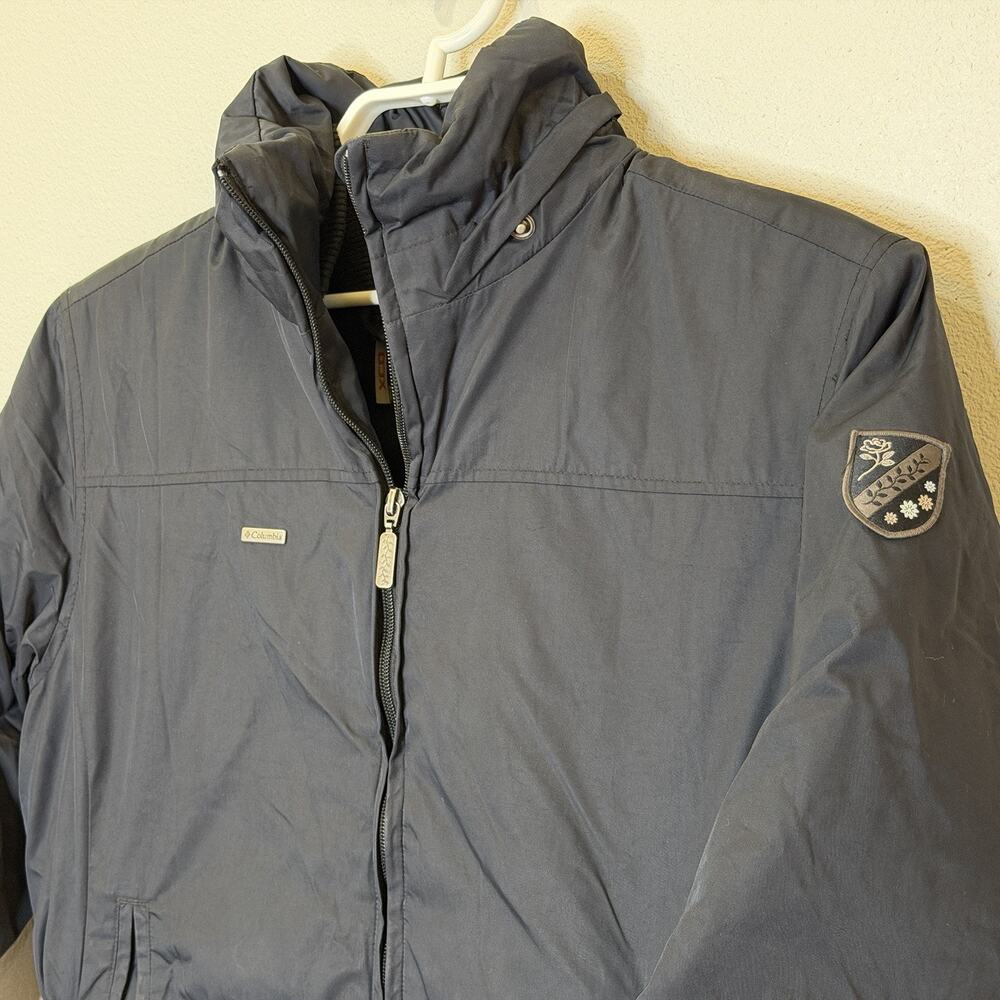 Columbia XCO Down Ski Zip Up Jacket Womens Size Large Black Puffer Zip Pockets - Picture 2 of 7